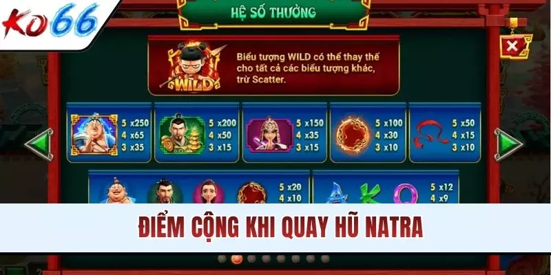 Điểm cộng khi quay hũ Natra